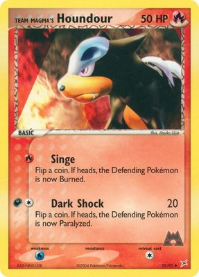Team Magma's Houndour, EX Team Magma vs Team Aqua