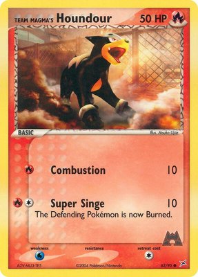Team Magma's Houndour, EX Team Magma vs Team Aqua