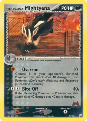 Team Magma's Mightyena, EX Team Magma vs Team Aqua