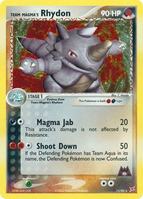 Team Magma's Rhydon, EX Team Magma vs Team Aqua