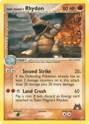 Team Magma's Rhydon, EX Team Magma vs Team Aqua