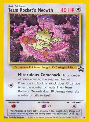 Team Rocket's Meowth, WoTC Promo