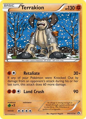 Terrakion, Legendary Treasures