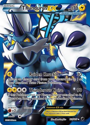 Thundurus EX (Team Plasma) (110 Full Art), Plasma Freeze