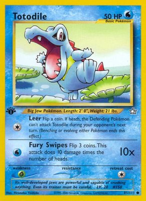 Totodile (81), Neo Genesis
