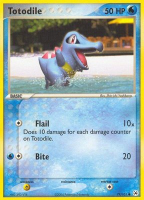 Totodile, EX Hidden Legends