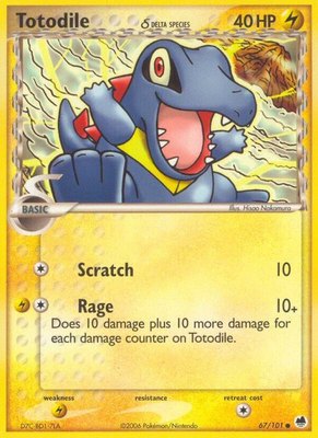 Totodile (Delta Species), EX Dragon Frontiers
