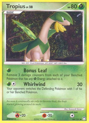 Tropius, Mysterious Treasures