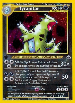 Tyranitar (12), Neo Discovery