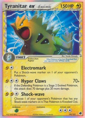 Tyranitar ex (Delta Species), EX Dragon Frontiers