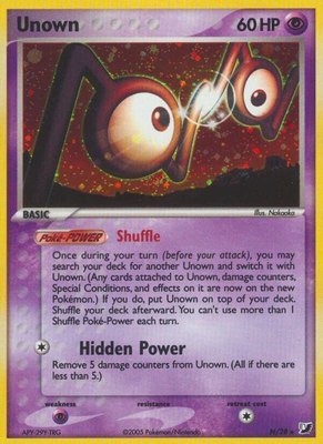 Unown (N), EX Unseen Forces