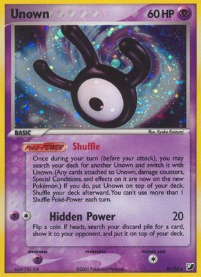 Unown (W), EX Unseen Forces