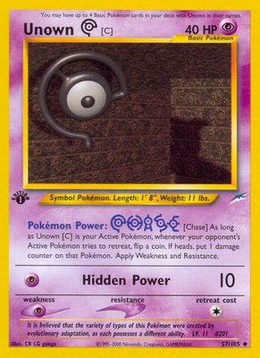 Unown [C], Neo Destiny