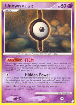 Unown [I], Mysterious Treasures