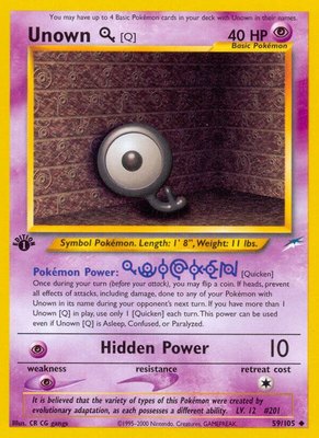 Unown [Q], Neo Destiny