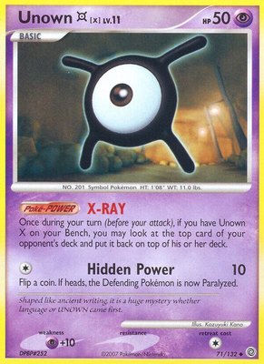 Unown [X], Secret Wonders