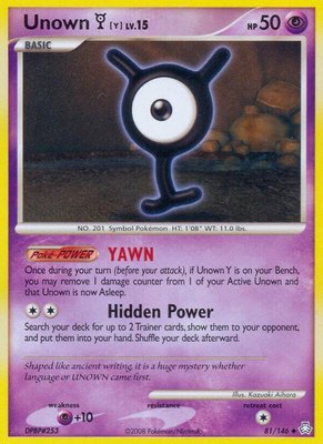 Unown (Y), Legends Awakened