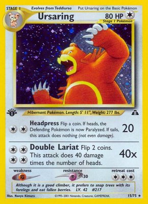 Ursaring (15), Neo Discovery