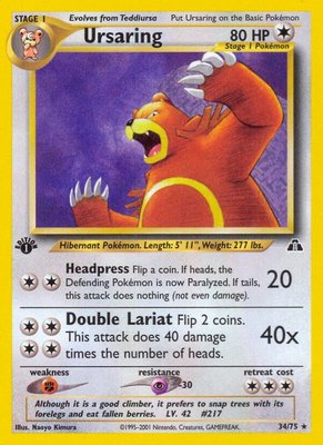 Ursaring (34), Neo Discovery