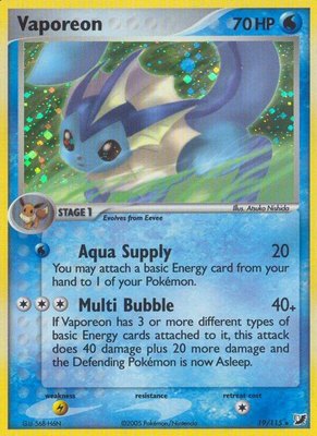 Vaporeon, EX Unseen Forces