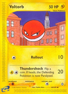Voltorb (64), Aquapolis