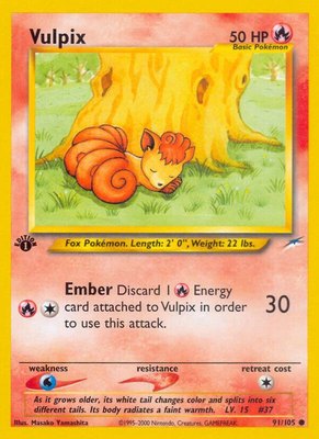 Vulpix, Neo Destiny