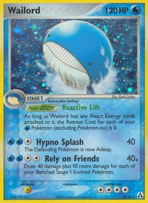 Wailord, EX Legend Maker