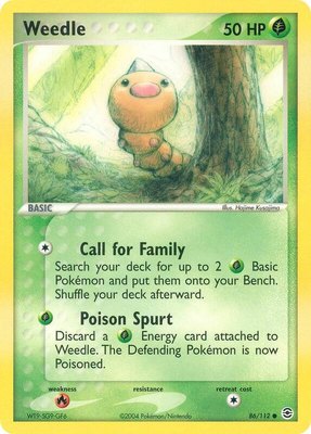 Weedle, EX FireRed & LeafGreen