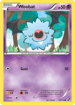 Woobat, Black and White