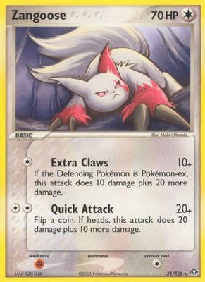Zangoose, EX Emerald