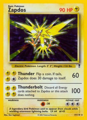 Zapdos, Legendary Collection