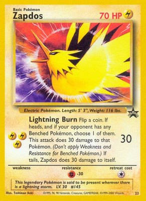 Zapdos, WoTC Promo