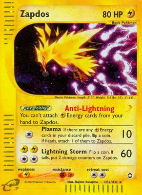 Zapdos (H32), Aquapolis