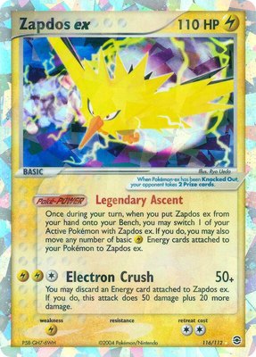 Zapdos ex, EX FireRed & LeafGreen