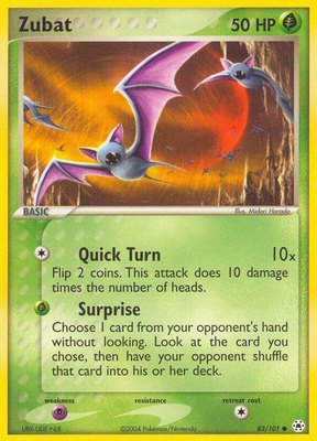Zubat, EX Hidden Legends
