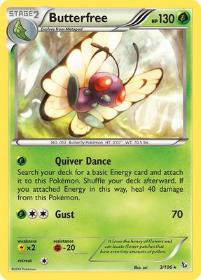 Butterfree, XY - Flashfire