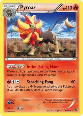 Pyroar, XY - Flashfire