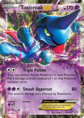 Toxicroak EX, XY - Flashfire