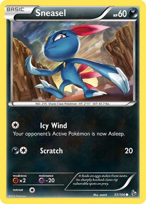 Sneasel (51), XY - Flashfire