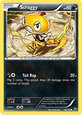 Scraggy, XY - Flashfire