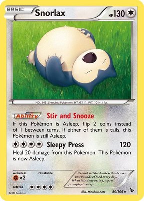Snorlax, XY - Flashfire
