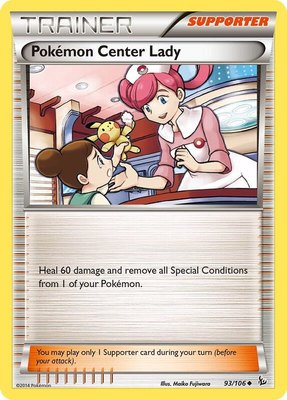 Pokemon Center Lady, XY - Flashfire