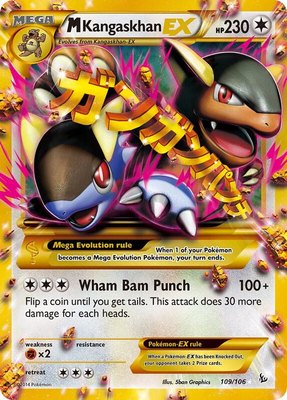 M Kangaskhan EX (109 Secret Rare), XY - Flashfire