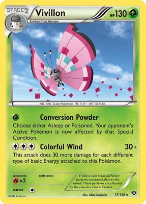 Vivillon (Meadow [Pink]), XY Base Set