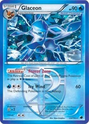 Glaceon (BW Plasma Freeze), Deck Exclusives