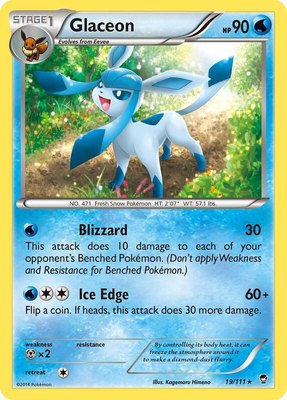 Glaceon, XY - Furious Fists