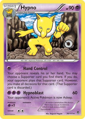 Hypno, XY - Furious Fists