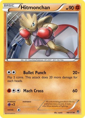 Hitmonchan, XY - Furious Fists