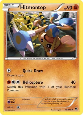 Hitmontop, XY - Furious Fists