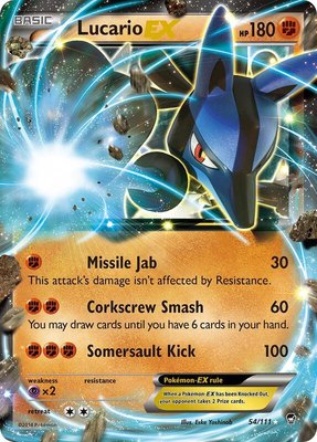 Lucario EX, XY - Furious Fists